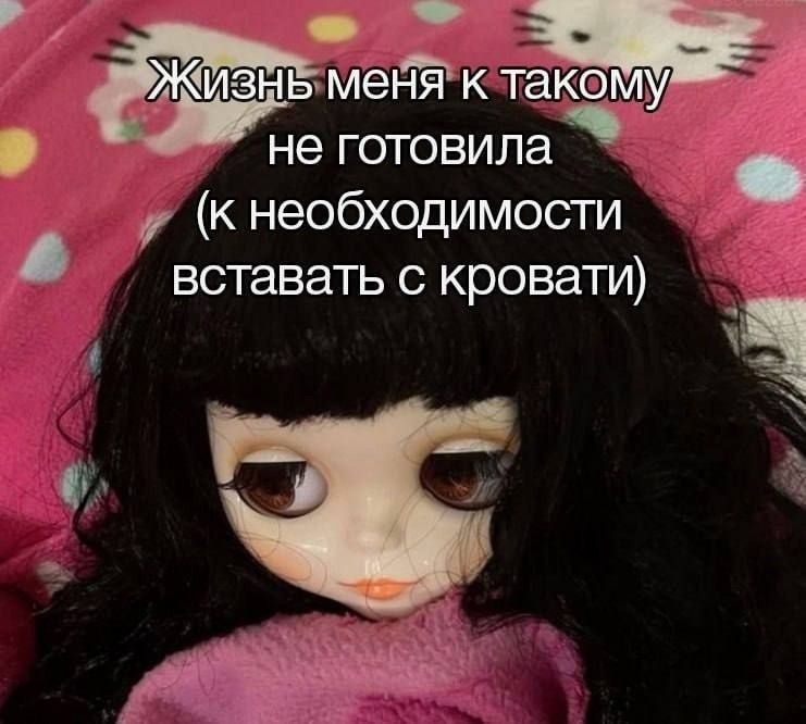 Жизнь меня к такому не готовила (к необходимости вставать с кровати)